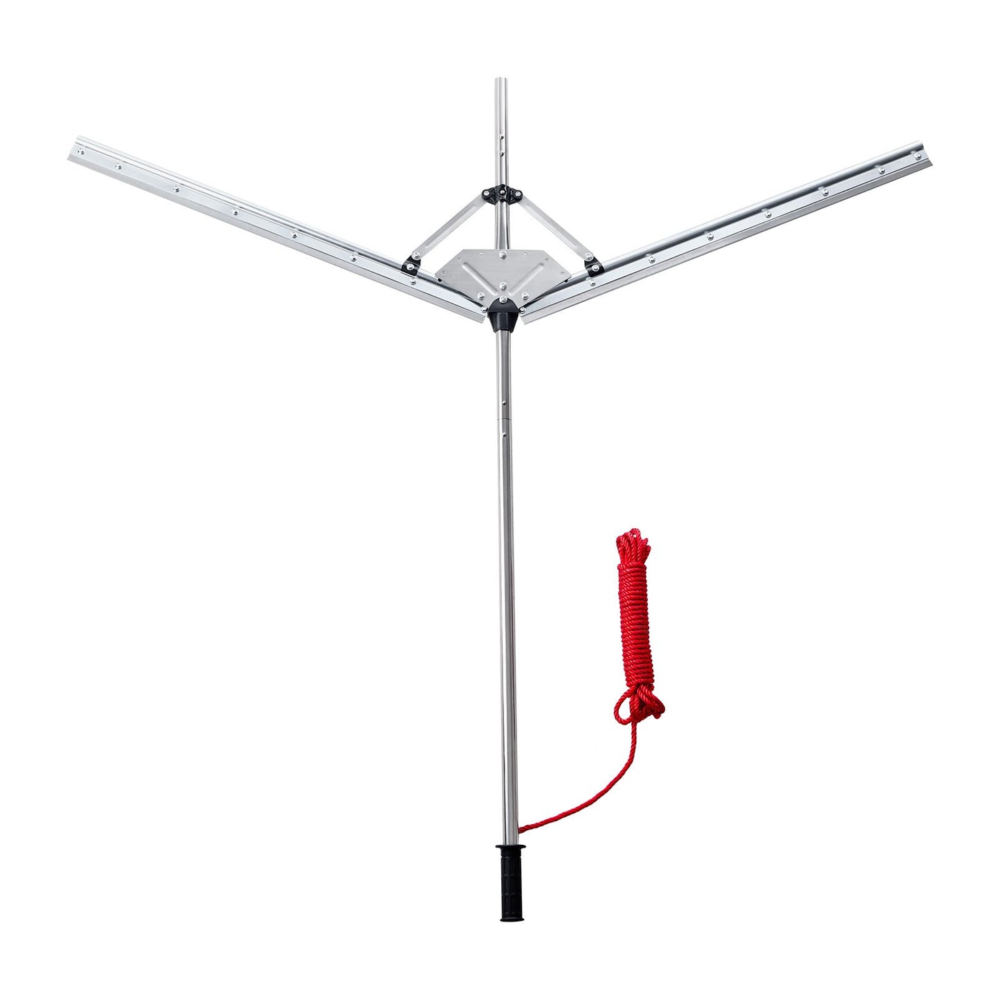 Lake Weed Cutter, Pond Aquatic Plant Cutting Tool with 62 in Max. Cut Width, Sharp and Heavy-Duty Steel Blades, Pond Rake with 30 ft Throw Rope, for Cattail, Phragmites, Lilly Pads & Chara