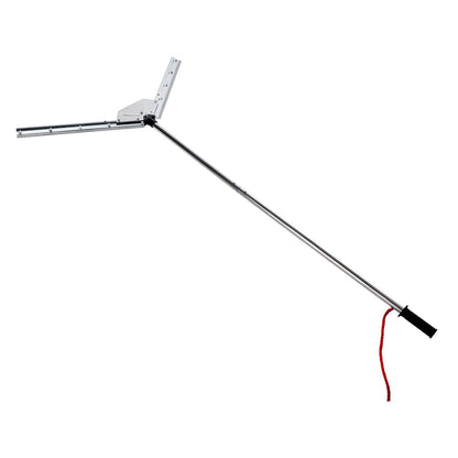 Lake Weed Cutter, Pond Aquatic Plant Cutting Tool with 37 in Max. Cut Width, Sharp and Heavy-Duty Steel Blades, Pond Rake with 30 ft Throw Rope, for Cattail, Phragmites, Lilly Pads & Chara