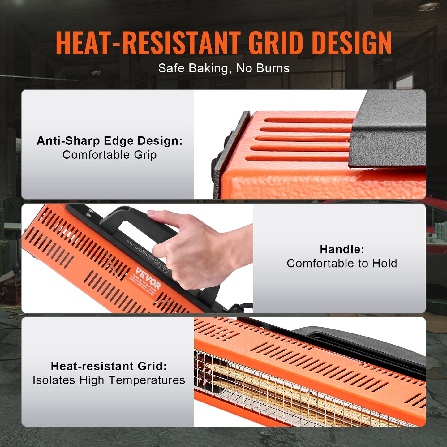 Infraröd färghärdningslampa Handhållen 1000W för automatisk kroppstorkning