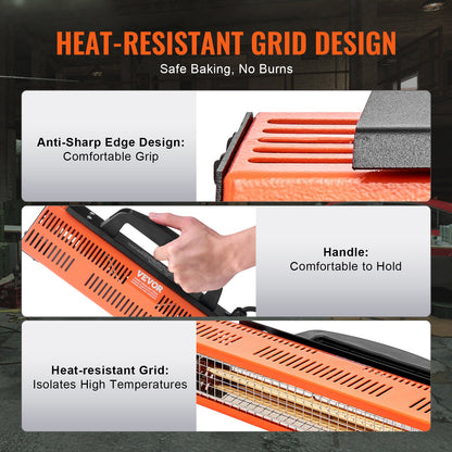 Infraröd färghärdningslampa Handhållen 1000W för automatisk kroppstorkning