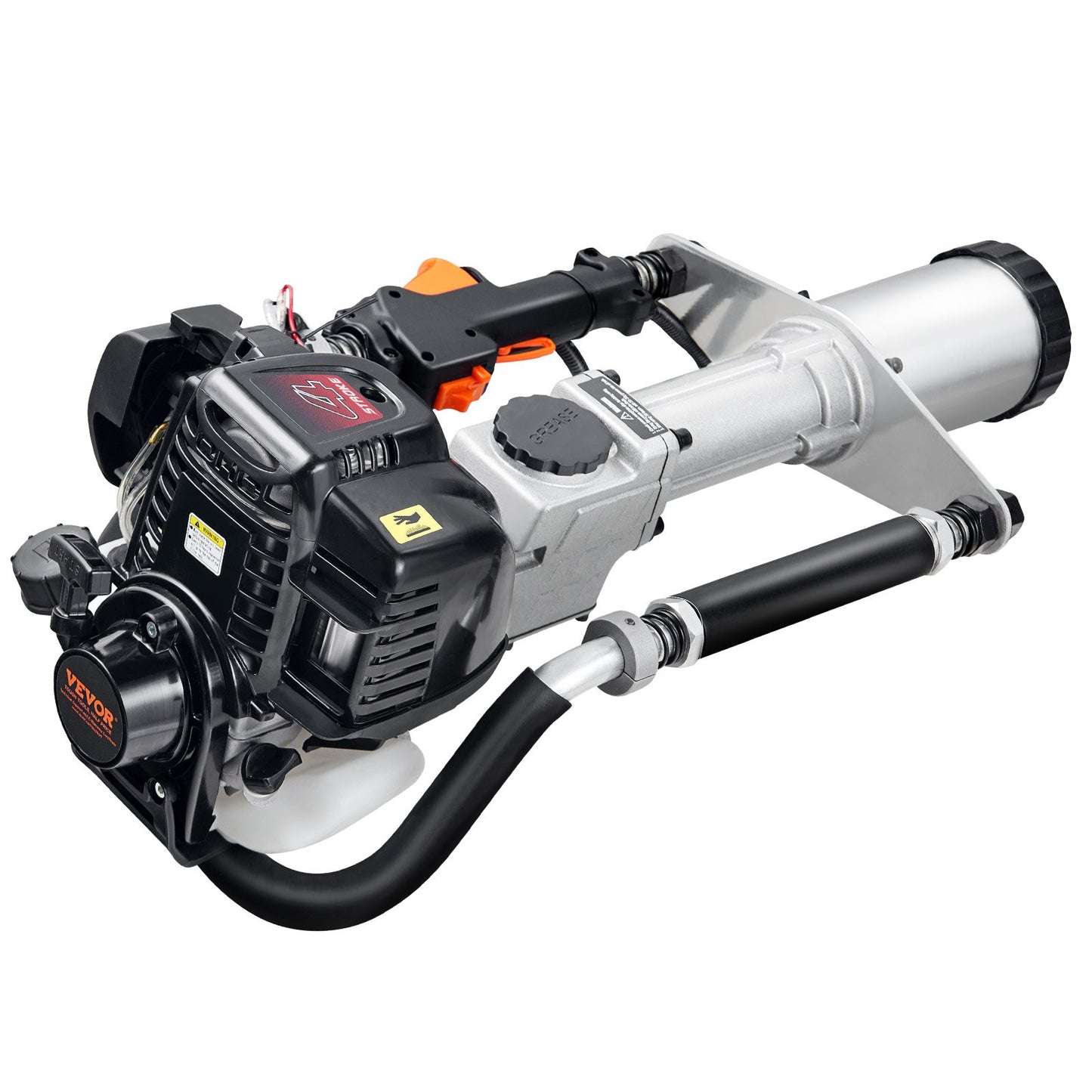 37,77 ccm Benzinbetriebener T-Pfostentreiber, 4-Takt-Zaunpfostentreiber mit 3 Köpfen