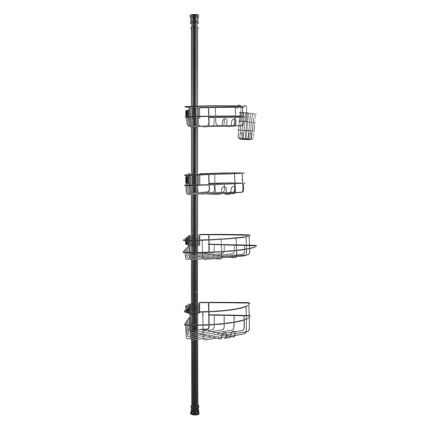 56" to 114" High Shower Corner Caddy Tension Rod Rustproof Tension Rod