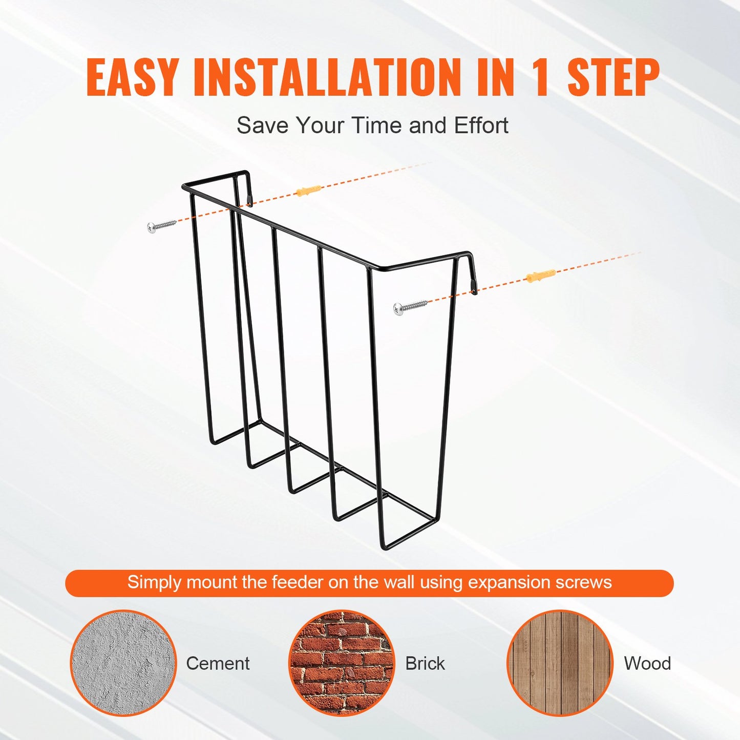 Cattle Hay Feeder 2-Pack 24 Gallons Wall Mounted Goat Hay Rack