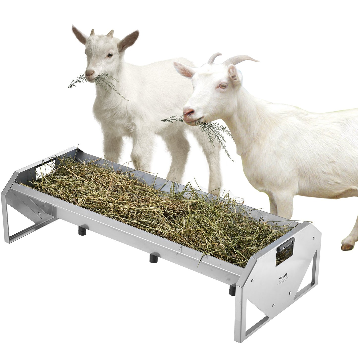 Livestock Feeding Trough 22 Gallon Capacity 45" Goat Feeder for 10 Sheep