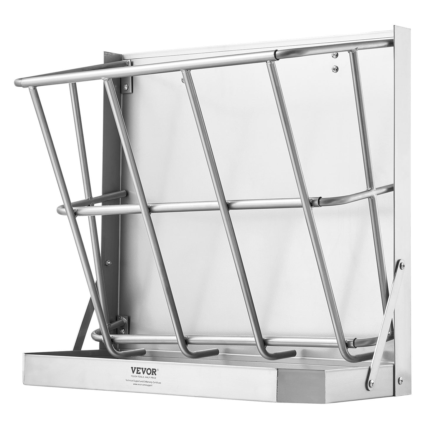 Wall Mounted Goat Hay Feeder 2 in 1 Hay and Grain Feeder 21 Gallons