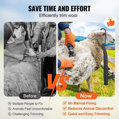 Rinderpflegeständer Ziegenpflegeständer mit Nasenschlaufe