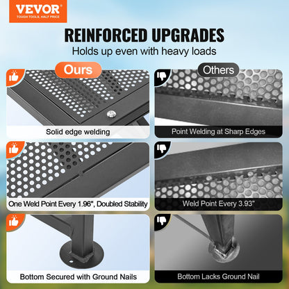 Viehstand Ziegentrimmstand 21"-33" Höhe 47x23 in Tischplatte Schwarz