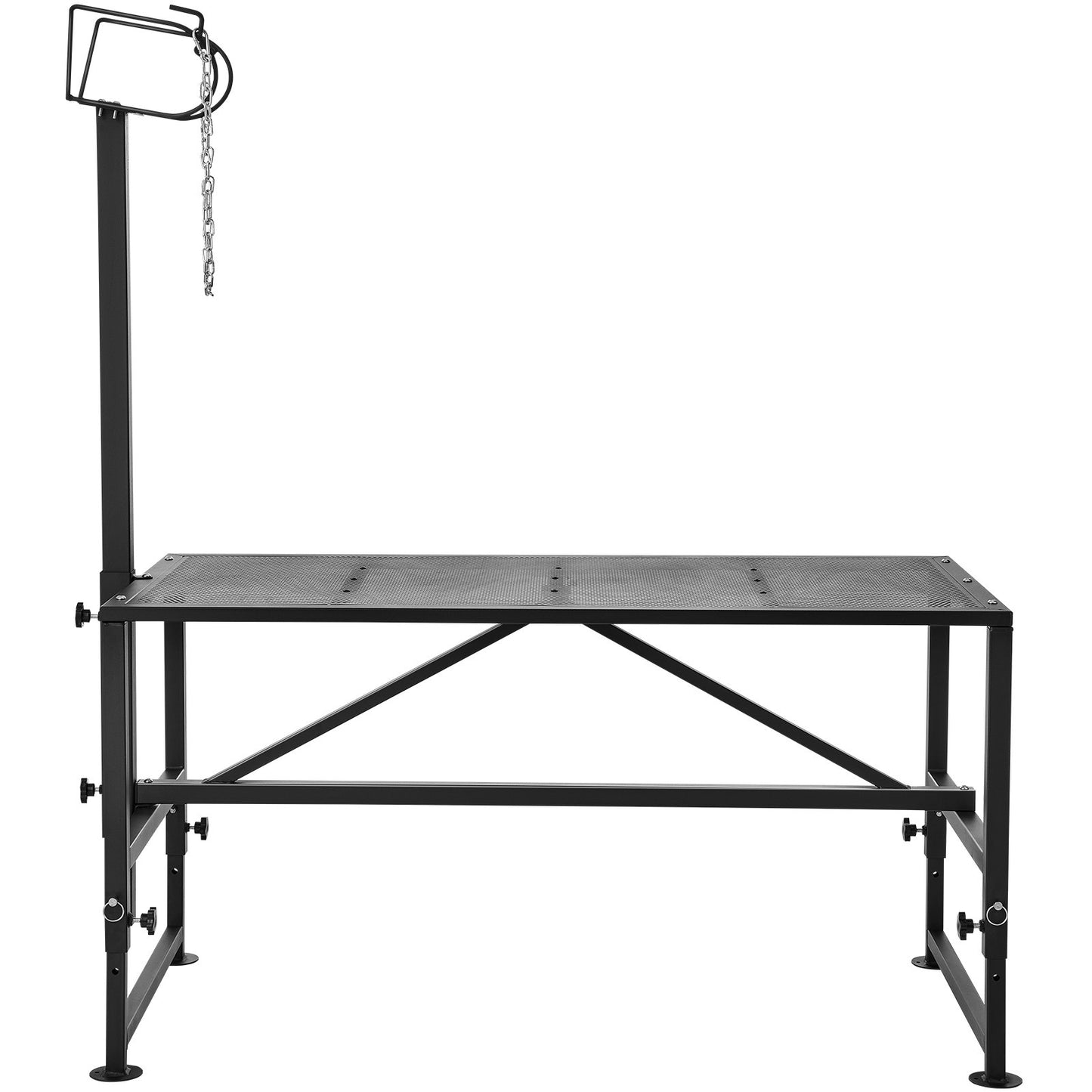 Viehstand Ziegentrimmstand 21"-33" Höhe 47x23 in Tischplatte Schwarz