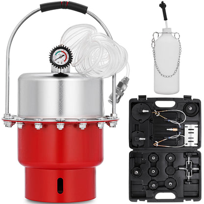 60psi Pneumatic Air Pressure Bleed Garage Brake &amp; Clutch Bleed Kit 5L Capacity