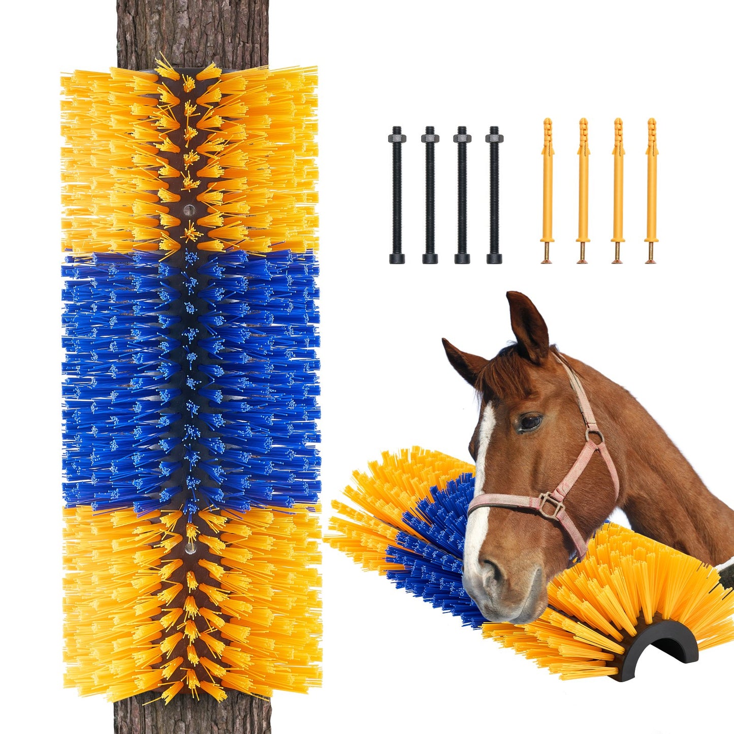 Livestock Scratching Brush 20 in Horse Scratcher Brush to Relieve Itching