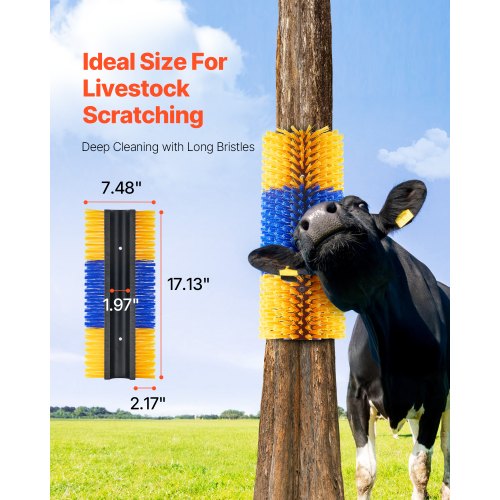 Livestock Scratching Brush 6pcs Itch Relief Horse Scratcher Brush 17.1 Inch | EU