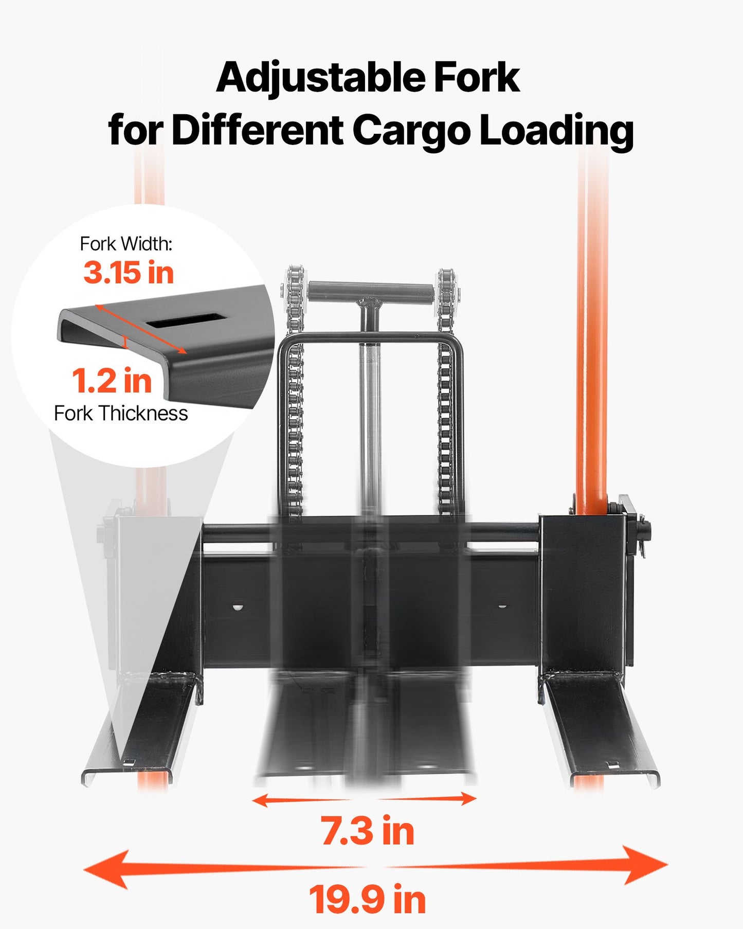 Hydraulic Material Lift Winch Stacker, 450 lbs Load Capacity, Pallet Truck Dolly with Fork Lift Table, 39.4 Inches Max Lifting Height, Foldable & Portable Pallet Jack Table Cart, Yellow & Black
