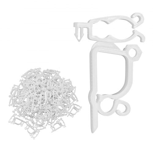 Christmas Light Clips, 200 Pack, Weatherproof Holiday Outdoor Lighting Hanging Hooks, Mount to Shingles & Gutters, for C3, C4, Mini, Outside String Lights, Christmas Decoration, No Tool Required