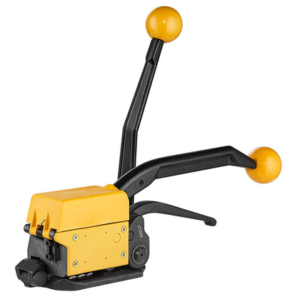 Steel Strapping Tool for 1/2"-3/4" Width, 3-in-1 (Tensioner, Crimper, Cutter) Manual Belt Packaging Banding Machine Packaging Metal Steel Strapping Banding Tool Machine for Stainless Steel Strap