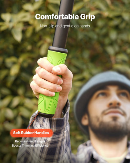 Loppers for Tree Trimming, 32 inch Garden Anvil Trimmer with Compound Action, Sharp Steel Blade, Heavy Duty Tree Branch Cutter Up to 2 inch Dia Cut Capacity, Ergonomically Designed Handles