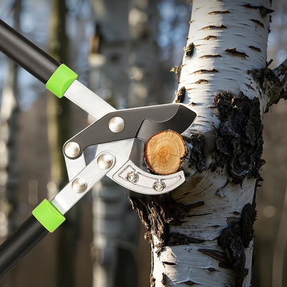 Loppers for Tree Trimming, 32 inch Garden Anvil Trimmer with Compound Action, Sharp Steel Blade, Heavy Duty Tree Branch Cutter Up to 2 inch Dia Cut Capacity, Ergonomically Designed Handles