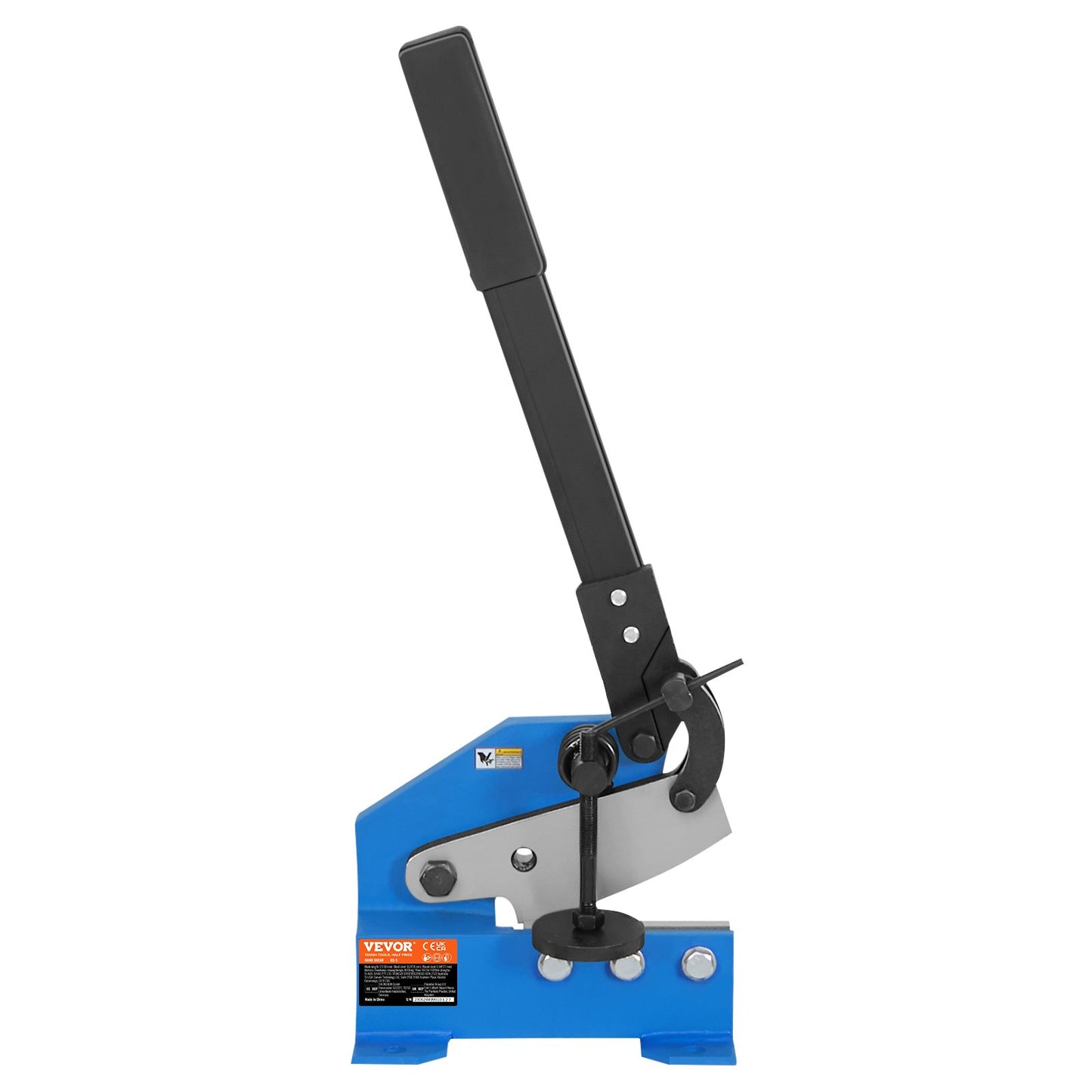 5" Manual Hand Plate Shear for Metal Sheet Processing, HS-5 Benchtop Cutter with Q235 Material, for Crafts Thick Steel Crafting, Heavy Duty Roll Press Machine for Builders, DIY Enthusiasts