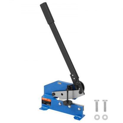 8" Manual Hand Plate Shear for Metal Sheet Processing, HS-8 Benchtop Cutter with Q235 Material, for Crafts Thick Steel Crafting, Heavy Duty Roll Press Machine for Builders, DIY Enthusiasts