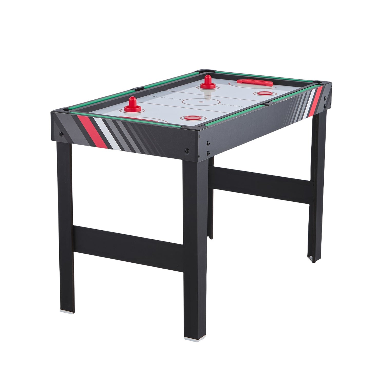 122 cm Air Hockey Bord 4-i-1 Combo Spelbord Fotboll Ping Pong Biljard