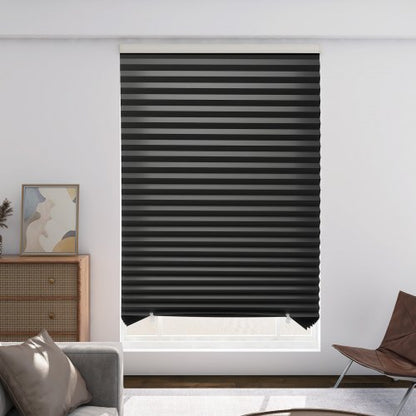 Paper Blinds, 6 Pack, 36 in x 72 in, Temporary Blackout Pleated Paper Shades, No Tools No Drilling, Pleated Blinds with Adhesive, Easy to Cut and install, for Indoor Windows, Kitchen, Bedroom