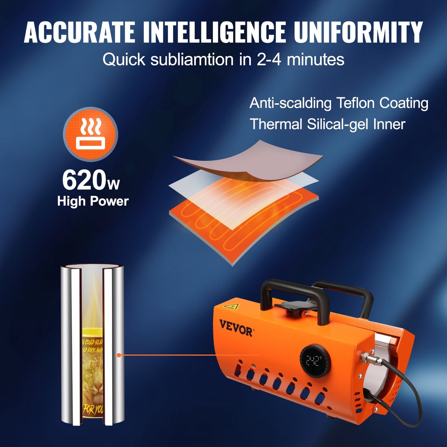 Mug Heat Press Tumbler Heat Press Machine Sublimation Blanks 11-15oz 30oz