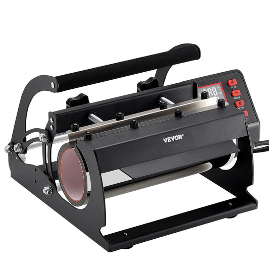 Tumbler Heat Press Machine 11-30oz Mugg Press Sublimation Tumblers Svart