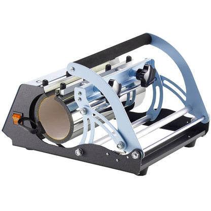 Tumbler Heat Press Machine, 11-30oz Mug Press, Heat Up Fast and Even, Tumbler Press with Sublimation Paper, Tape and Gloves, Temp and Time Setting, for Sublimation Tumblers, Cups, Mugs, Blue