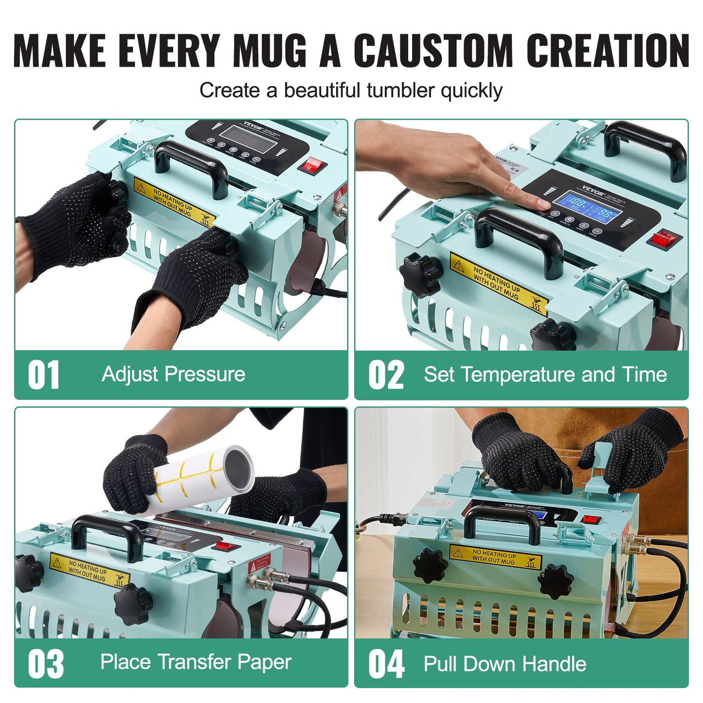 Tumbler Wärme Presse Maschine 2 Station Heizung 11-30oz Becher Presse Sublimation