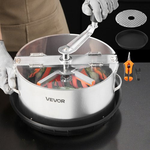 Manual Bud Leaf Trimmer, 12 in Reaper Bowl Bud Trimmer with Stainless Steel Blades, Visual Cutting , Wet & Dry Hydroponic Cutting Machine with Tray, Twisted Spin Cut for Plant Buds Flowers