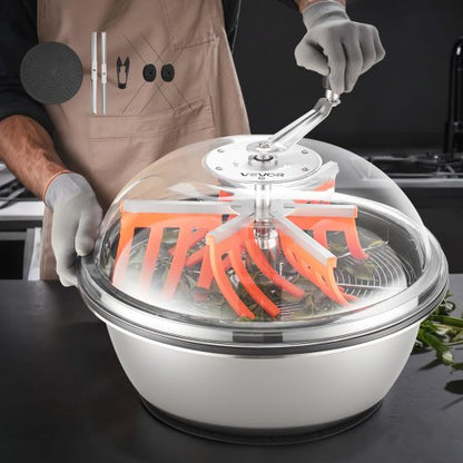 Bud Leaf Bowl Trimmer, 19 in Manual Bud Trimmer, with Sharp Stainless Steel Blades, Visual Cutting, Wet & Dry Hydroponic Cutting Machine, Twisted Spin Cut for Plants Leaves Buds Flowers