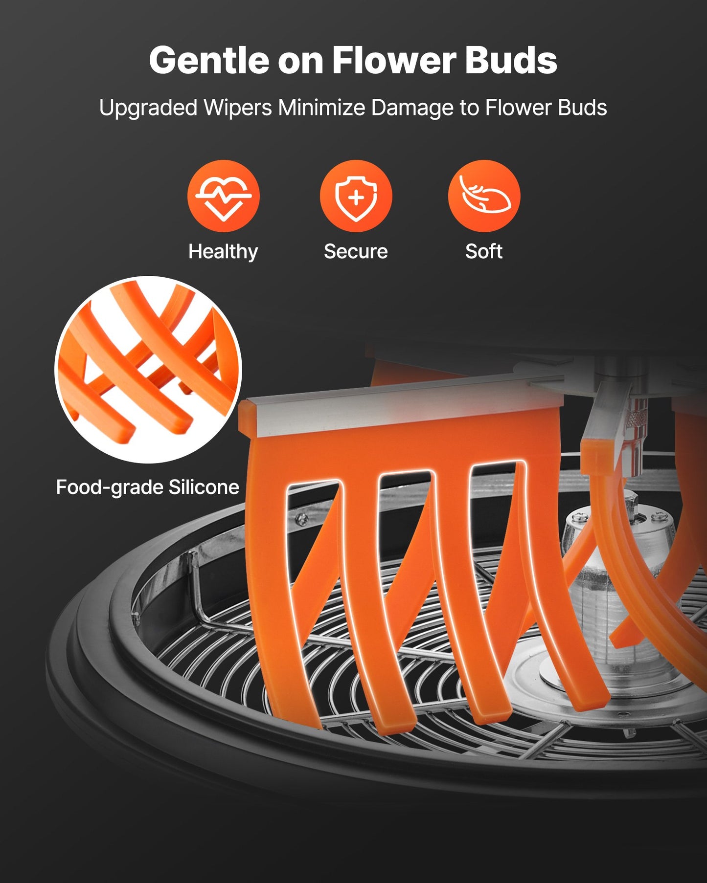 Bud Leaf Bowl Trimmer, 19 in Manual Bud Trimmer, with Sharp Stainless Steel Blades, Visual Cutting, Wet & Dry Hydroponic Cutting Machine, Twisted Spin Cut for Plants Leaves Buds Flowers