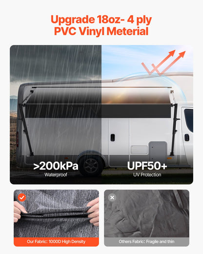 18' RV-Ersatzmarkise, manuelle Anhängermarkise für die meisten DC12V-Wohnmobile