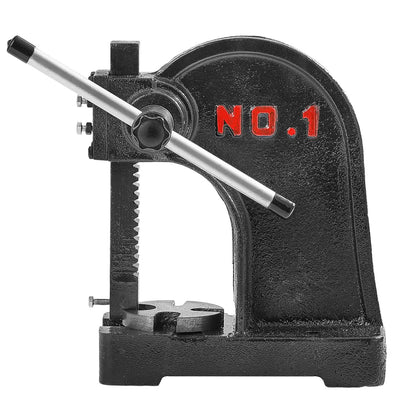 Dornpresse, manuelle Dornpresse (1 Tonne), max. Höhe 15 cm, Gusseisen. Hochleistungs-Tischdornpresse, Präzisions-Handpresse zum Stanzen, Biegen, Strecken und Formen.