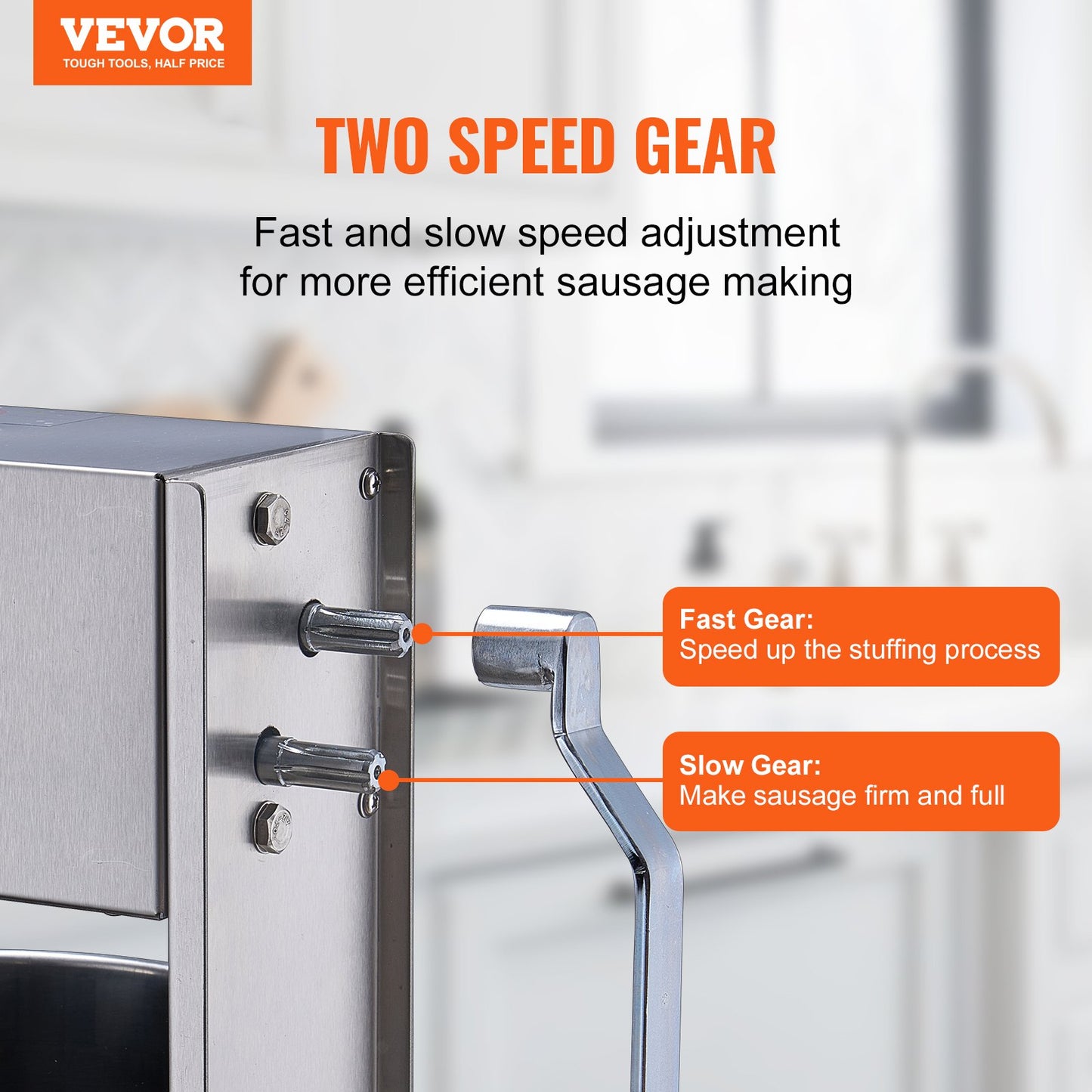 Manual Sausage Stuffer 10 L Vertical Sausage Maker 304 Stainless Steel