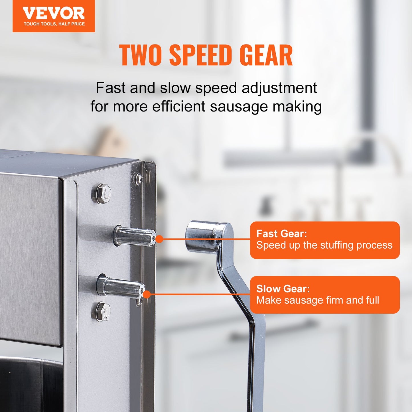 Manual Sausage Stuffer 15 L Vertical Sausage Machine 304 Stainless Steel