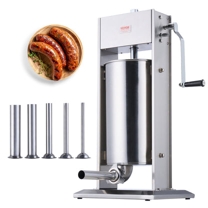 Manual Sausage Stuffer 15 L Vertical Sausage Machine 304 Stainless Steel