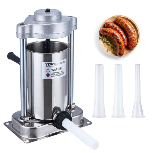 Manual Sausage Stuffer 2 L Vertical Sausage Maker 304 Stainless Steel