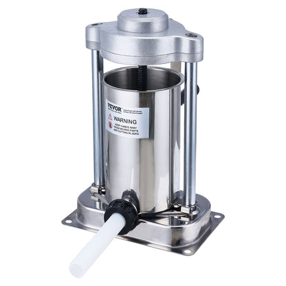 Manual Sausage Stuffer 2 L Vertical Sausage Maker 304 Stainless Steel