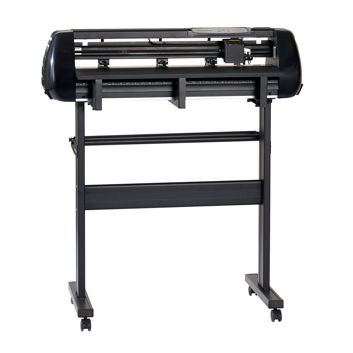 Vinyl Cutter Machine, 28 inch Max Feed Width, Dual Blades, Adjustable Force and Speed, LED Display, Vinyl Plotter Cutter Printer Bundle with Sticker Sheets, Transfer Film, Signmaster Software