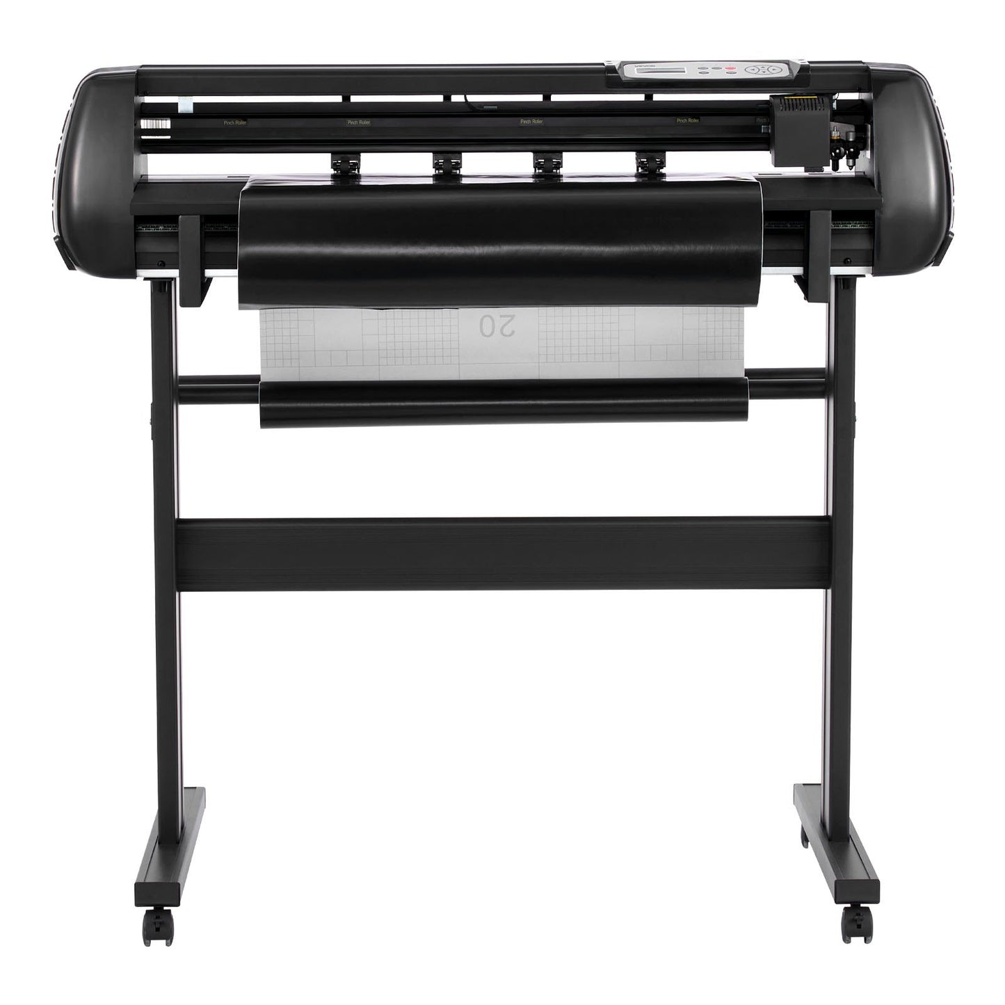 Vinyl Cutter Machine, 34 inch Max Feed Width, Dual Blades, Adjustable Force and Speed, LED Display, Vinyl Plotter Cutter Printer with Signmaster Software for Compatible with Windows and macOS