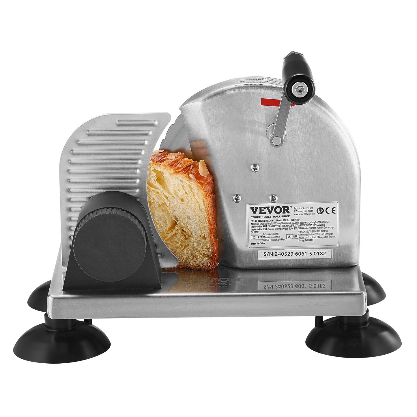 Manuelle Brotschneidemaschine, 0-6 Zoll, Käse- und Butterschneidemaschine für Küchenrestaurants