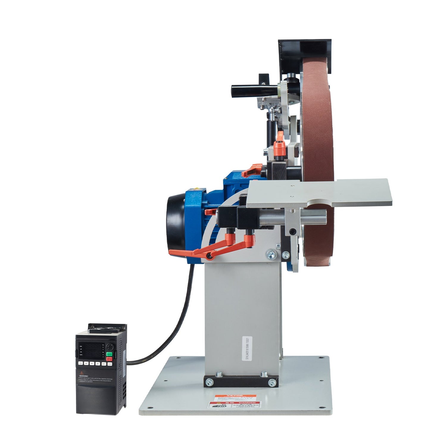 Belt Sander 72 x 2-inch Belt Polisher with VFD 3 Grinding Dies