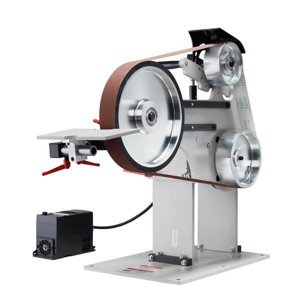 Belt Sander 72 x 2-inch Belt Polisher with VFD 3 Grinding Dies