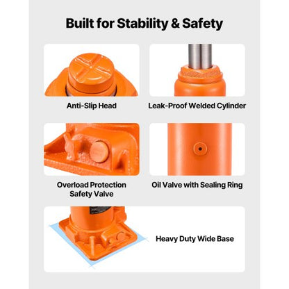 Hydraulischer Wagenheber, 10 Tonnen (22046 lbs), Autoreparatur | EU