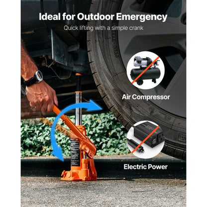Hydraulisk flaskdomkraft Höglyftande domkraft 4 ton (8818,4 lbs) Bilreparation |  EU