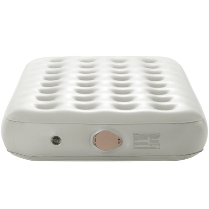 Luftmatratze mit Rahmen und Pumpe, aufblasbare Campingmatratze für 1 Person, 136 kg