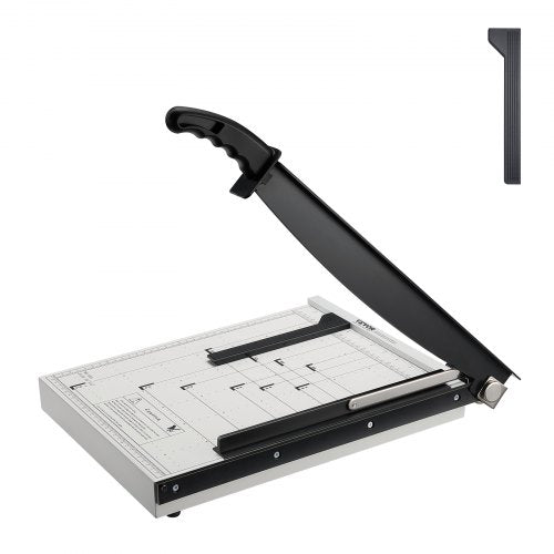 Paper Cutter, Guillotine Trimmer, 15" Cut Length, 16 Sheets Capacity, Heavy Duty Guillotine Paper Cutter with Guard Rail/Blade Lock for Cardstock/Cardboard, Paper Trimmer for Home Office School