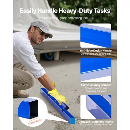 Concrete Screed 48 in concrete leveling tool with removable handle clamp | EU