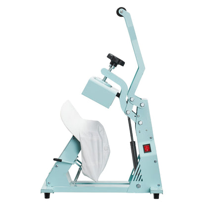 Hat Heat Press Machine, with 2pcs Interchangeable Platens, Precise Temperature and Time Control, Hat Press for HTV Iron On and Sublimation Projects, for Caps, Headbands, Cuffs, Face Masks, Green