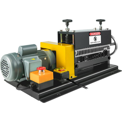 400W elektrisk trådavisoleringsmaskin, 1,5-38 mm bärbar automatisk trådavskiljare, kabelbänksmaskin med 10 blad för återvinning av kopparskrot